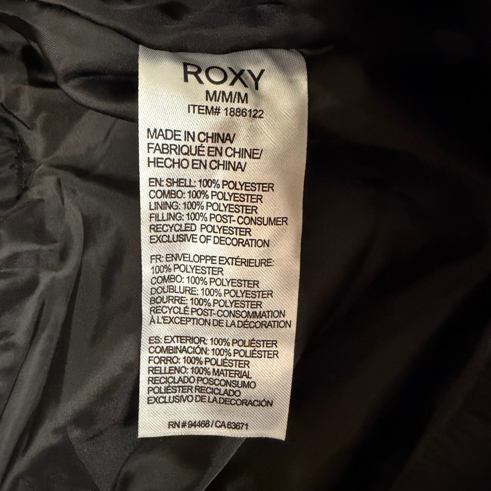 Roxy DryFlight 10K Black Snow Pants Womens Medium Ski Snowboard Insulated - Picture 4 of 9